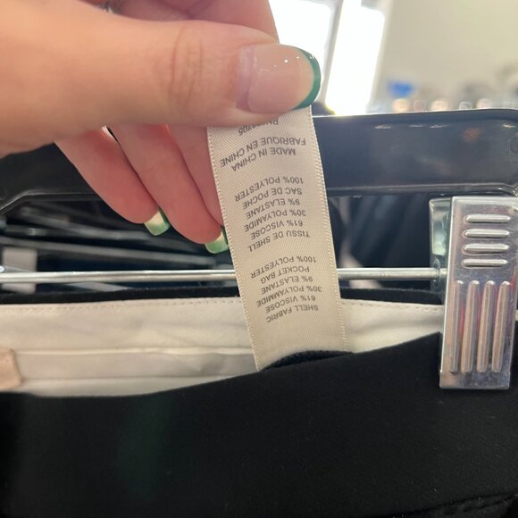 Rebecca Taylor Black Flare Leg Bootcut Trouser Pants size 6 - Picture 4 of 5